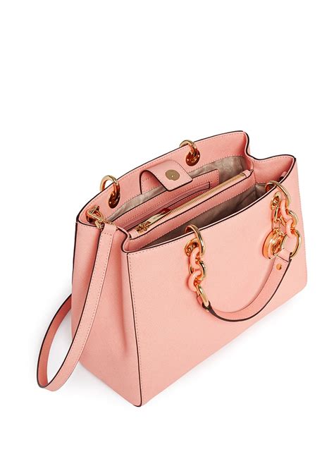 michael michael kors cynthia medium satchel pink|Michael Kors Cynthia MEDIUM Satchel PALE PINK .